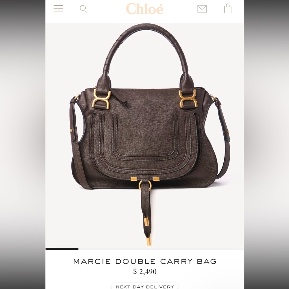 Chloe marcie double carry bag